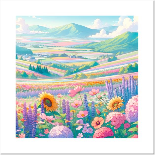 Hokkaido Niseko Fields Wall Art by unrealartwork